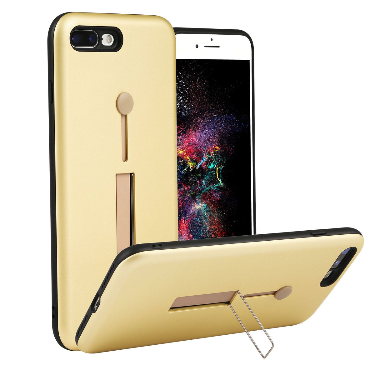 Rugged Slim Snap-on iPhone 8 Plus Case with Stand