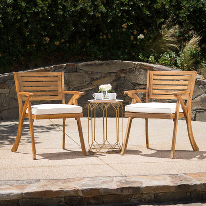 Teak Dining Chair with Water-Resistant Cushion - Natural Teak