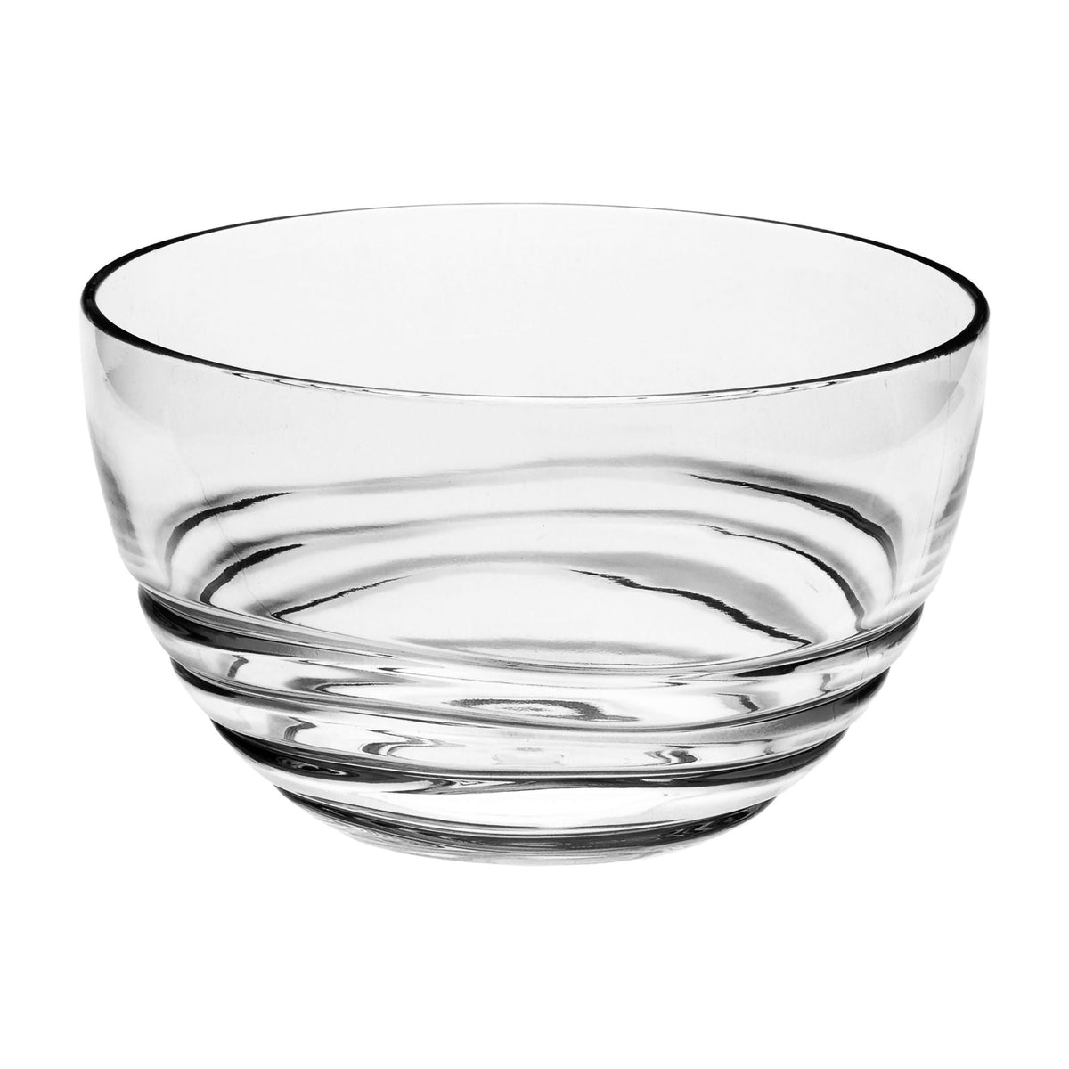 Swirl Acrylic Serving Bowls with Unbreakable Design - Light Blue or White