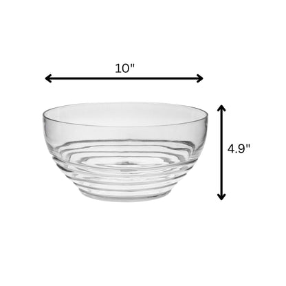 Swirl Acrylic Serving Bowls with Unbreakable Design - Light Blue or White