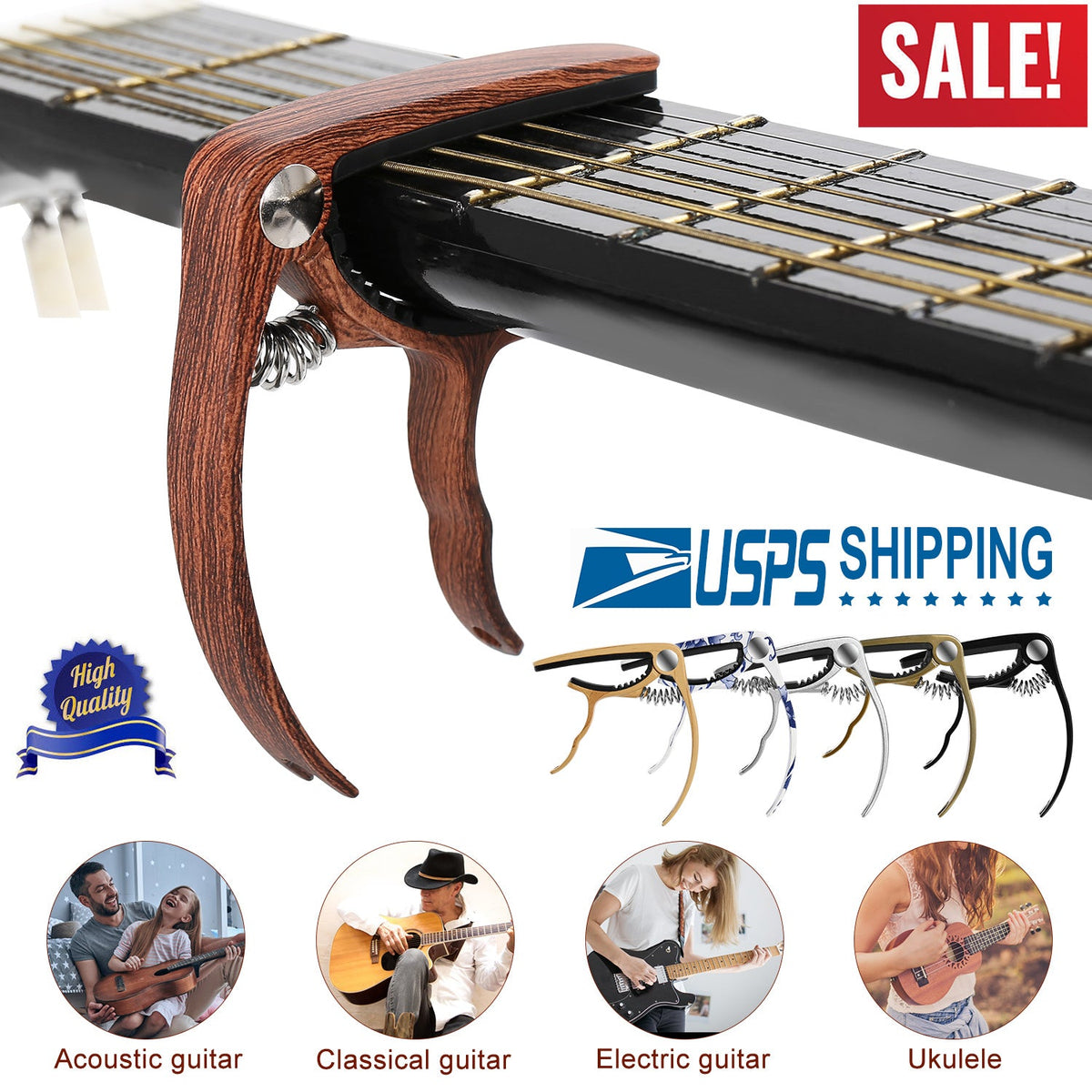 GBruno Universal Acoustic Guitar Capo