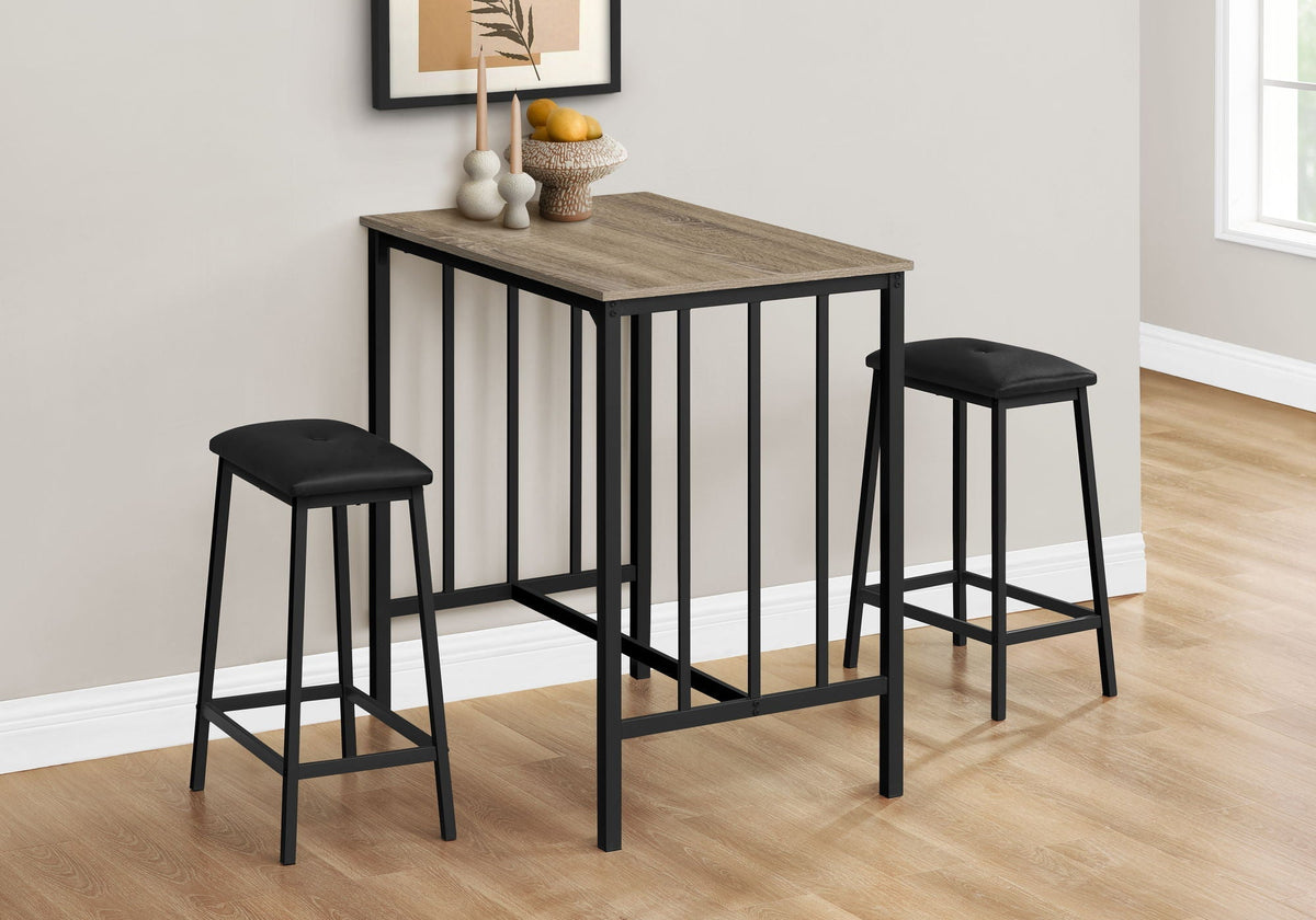 3 Piece Dining Set - Counter Height, Rectangular, Small, Contemporary & Modern