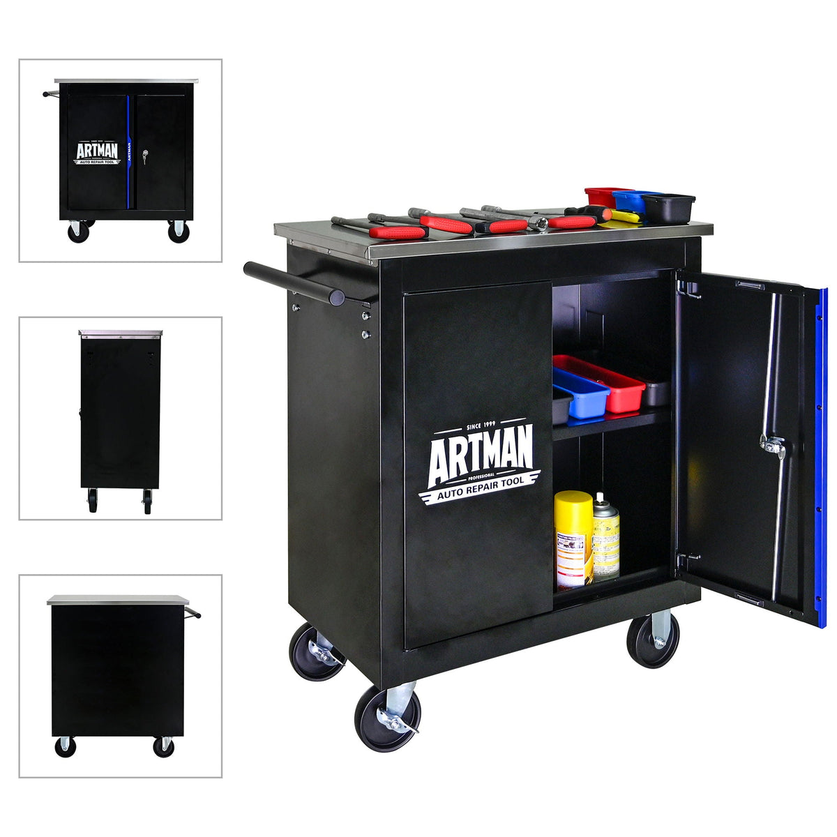 Lockable Double Door Storage Locker with Double Doors - Steel