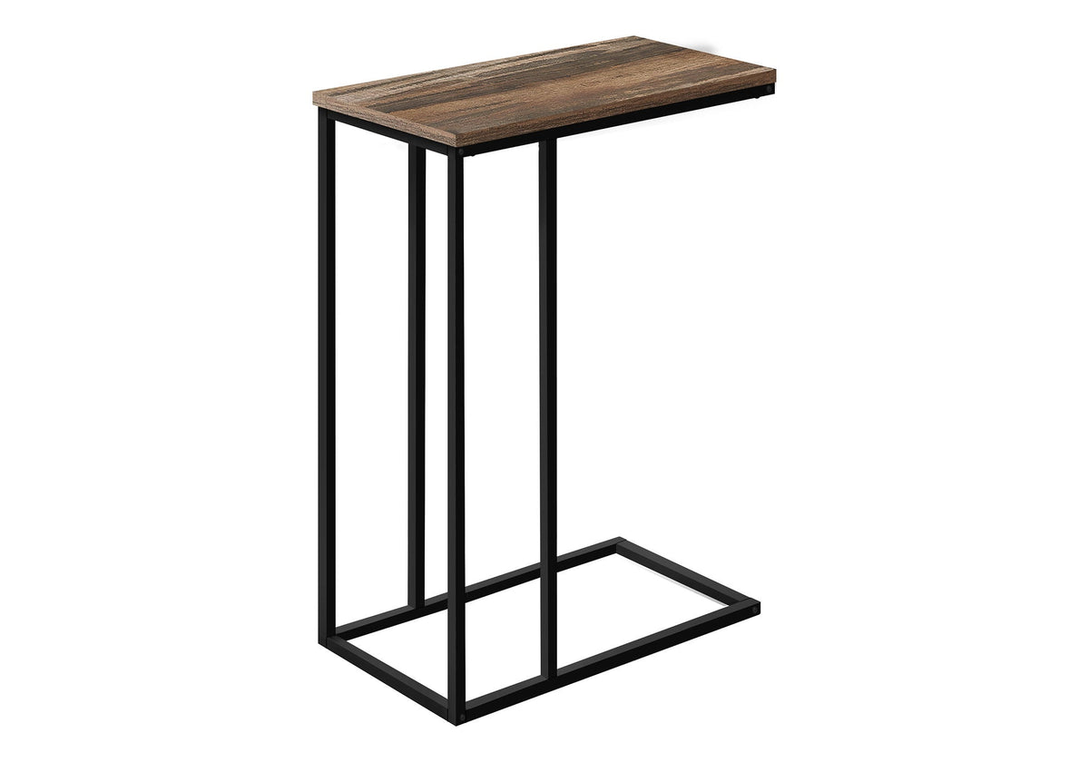 C-Shaped Metal Accent Table with Space-Saving Functionality - Multiple Colors