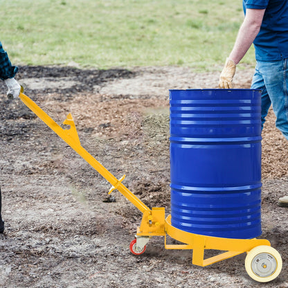Steel Drum Dolly with Wheels - 55 Gallon Capacity