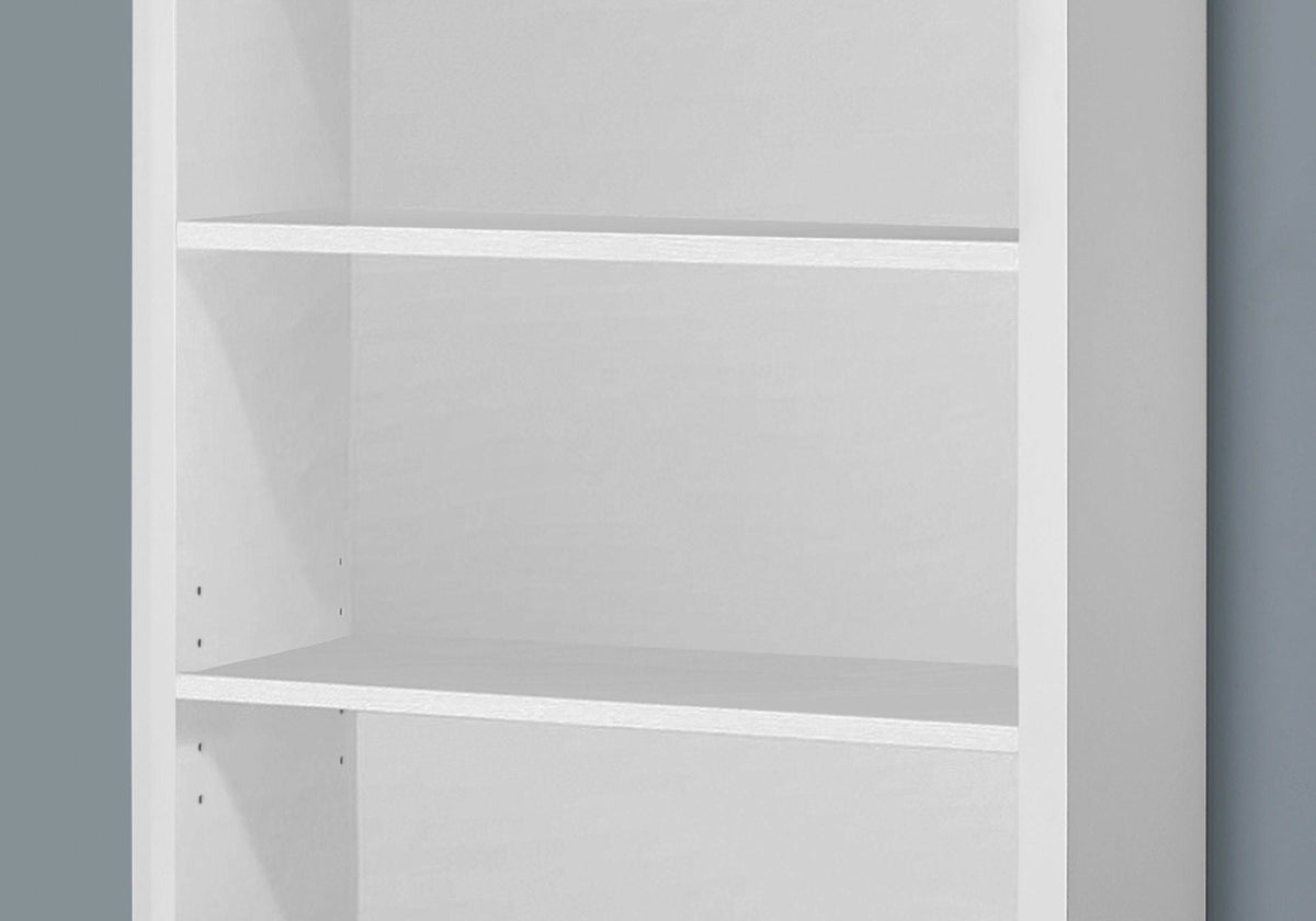 5 Tier Modern Bookcase with Adjustable Shelves - Multiple Colors