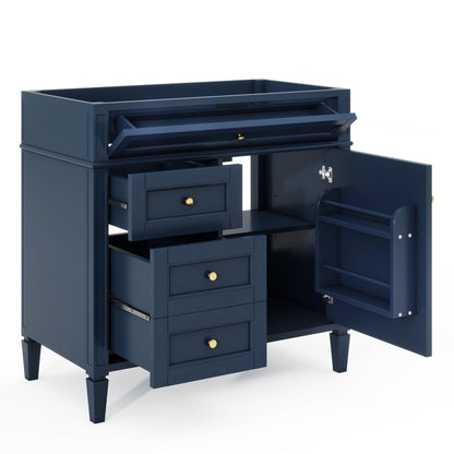 Bathroom Vanity with 2 Drawers and Tip-Out Storage - Multiple Colors