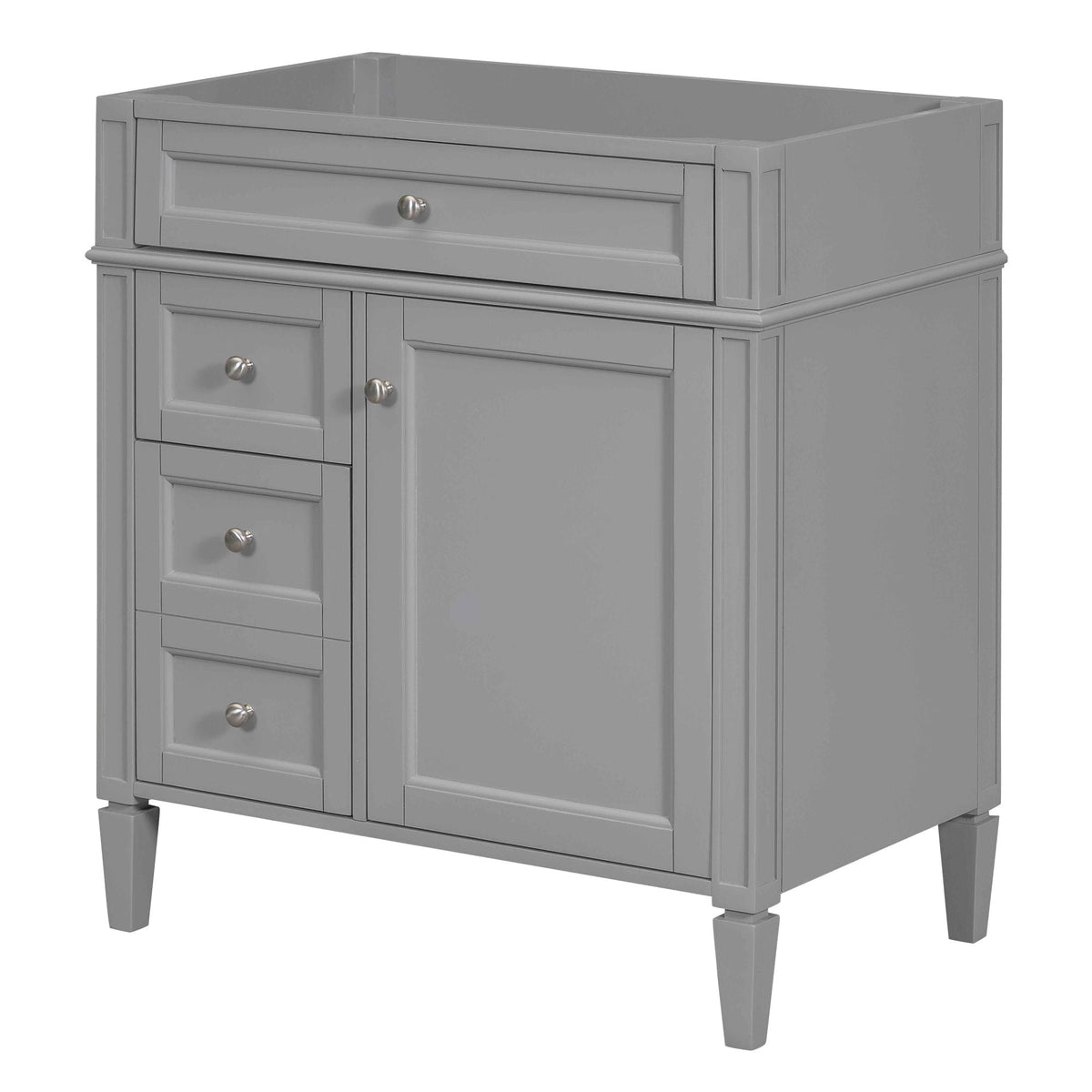 Bathroom Vanity with 2 Drawers and Tip-Out Storage - Multiple Colors