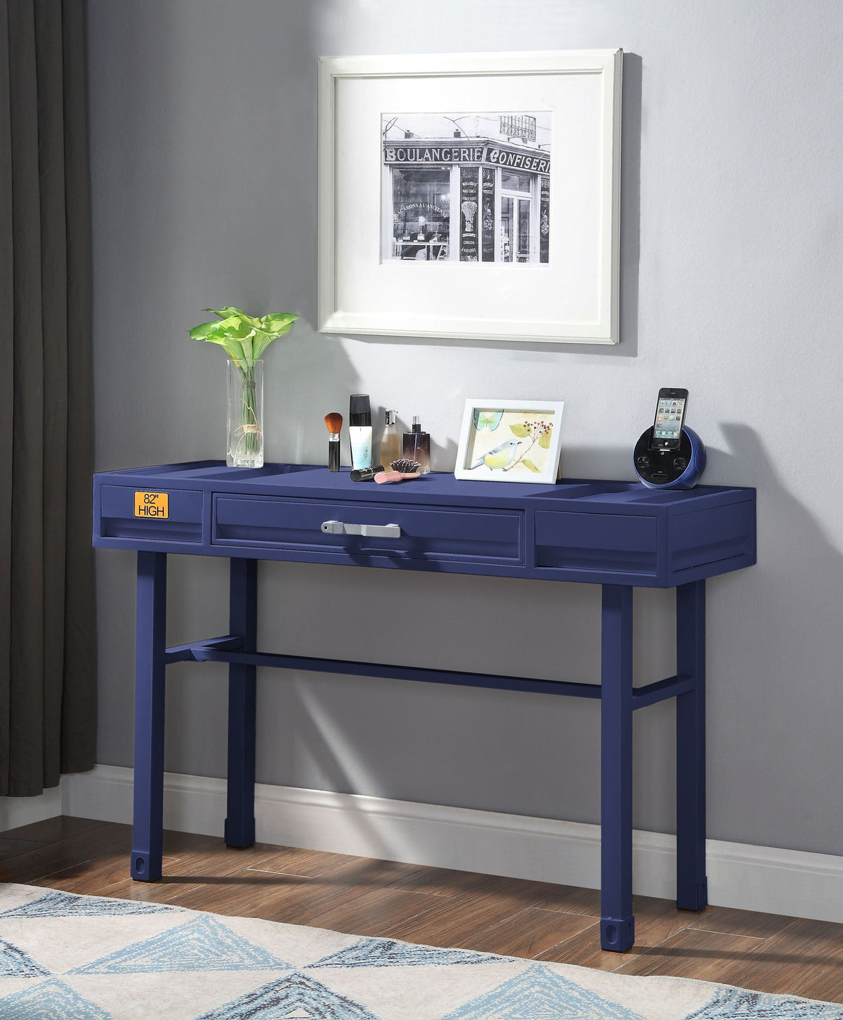 Cargo Vanity Desk with Functional Storage - Multiple Colors