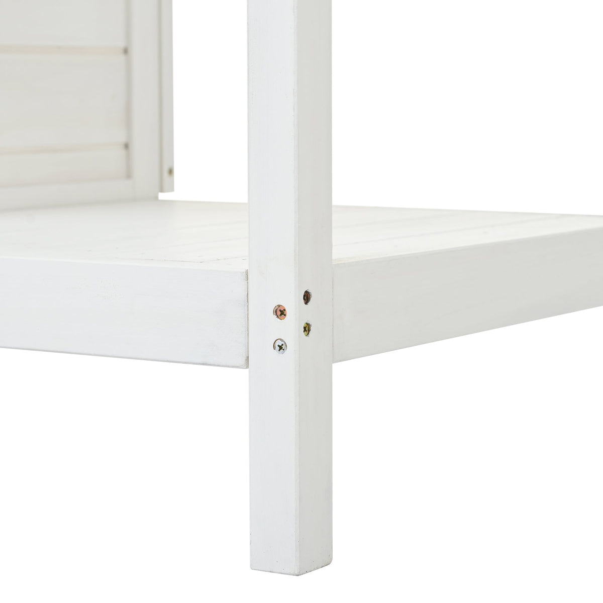 66" Farmhouse Potting Bench Table with Drawers and Shelves - Natural Fir
