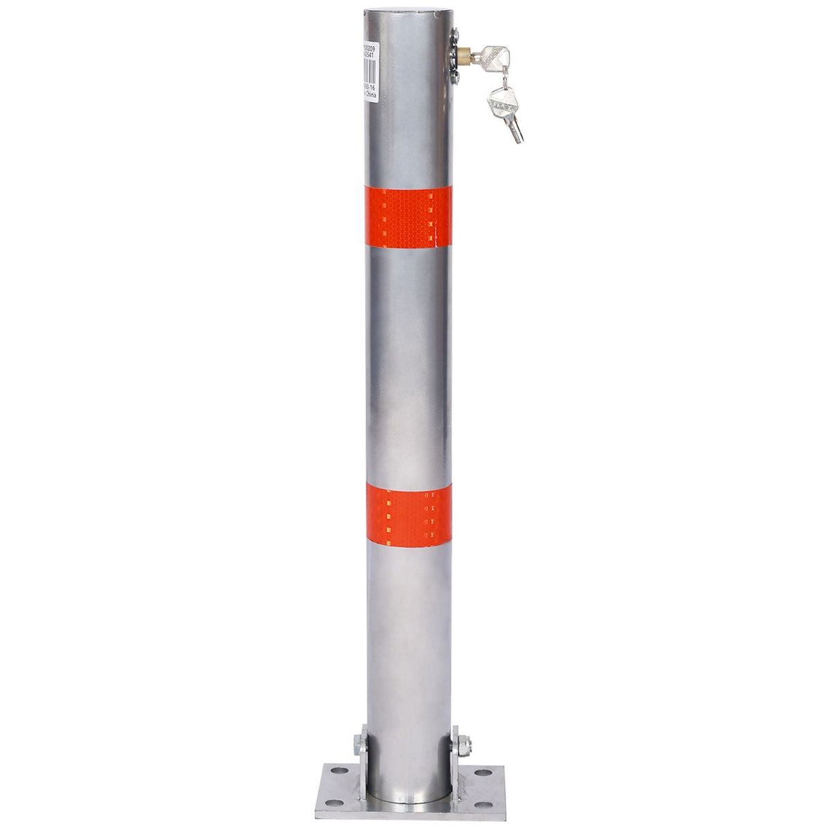 Parking Bollard Pole Barrier with Lock - Dark Gray or Yellow