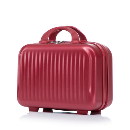 ABS Spinner Wheel Luggage Set with Combination Lock - Red