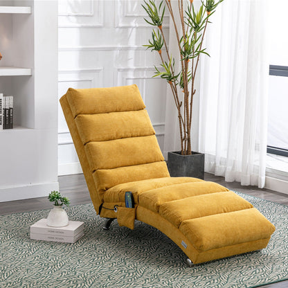 Ergonomic Electric Massage Chaise Lounge with Remote Control - Multiple Colors