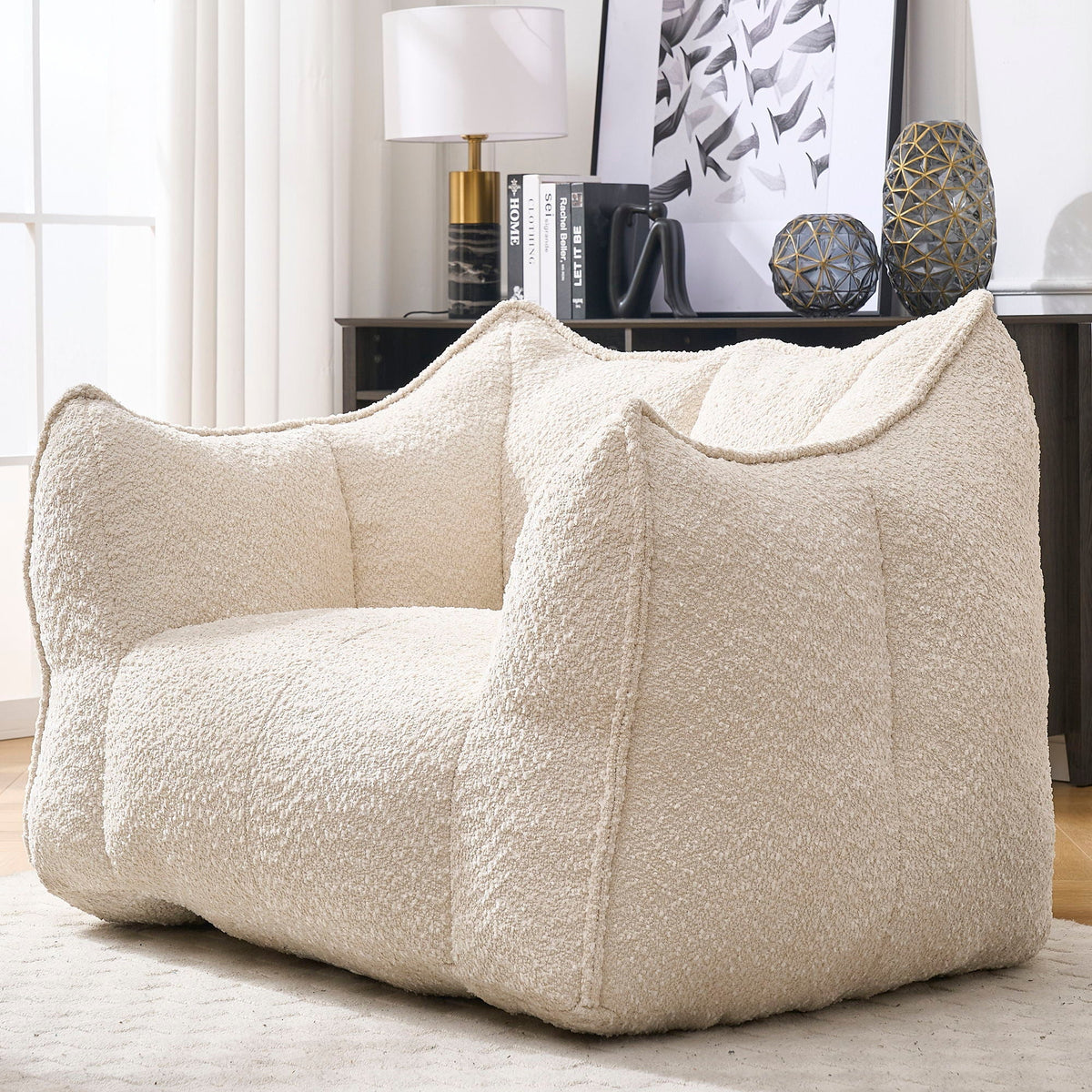 Chenille Arm Chair with Highly Resilient Foam - Multiple Colors