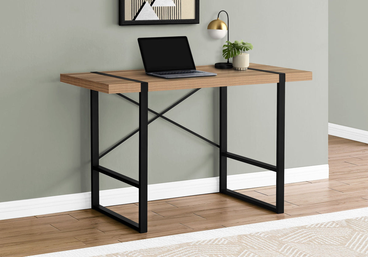 Modern Computer Desk for Home Office with Thick-Panel Desktop – Multiple Colors