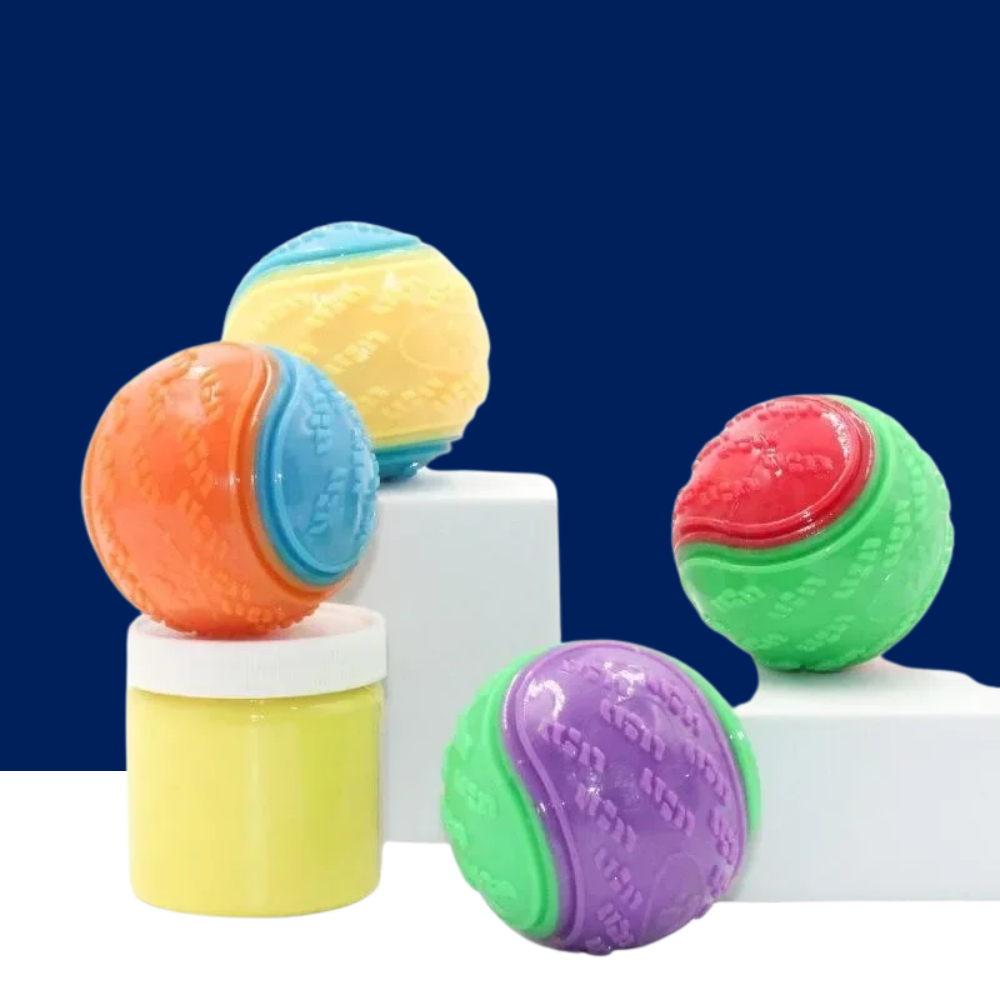 6Pcs Squeaky Dog Balls – Interactive Chew Toys for Dogs