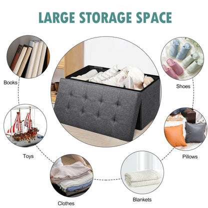 31.5 Inch Fabric Foldable Storage with Removable Storage Bin