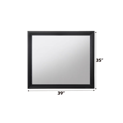 Contemporary Design Mirror with Modern Frame - Black, White, Dark Brown, Dark Gray