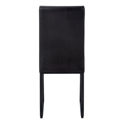 Dining Chair Side Upholstered Set of 2 - Black