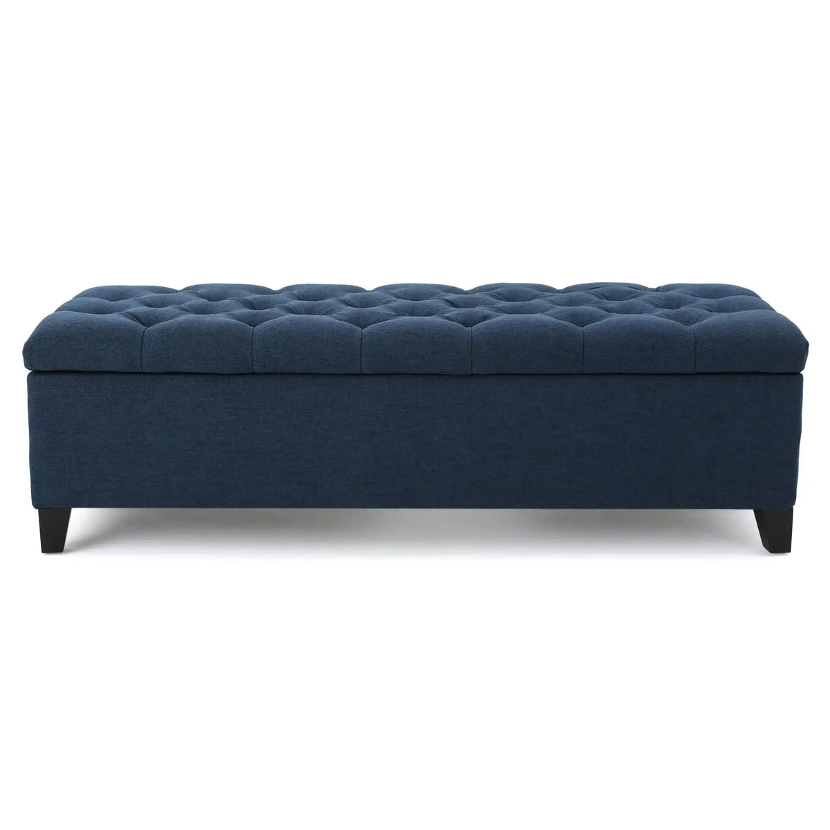 Glouster Contemporary Storage Ottoman with Button Tufted Design - Fabric