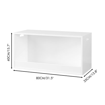 Open Toy Storage Box for Kids with Easy-Access Bin - White