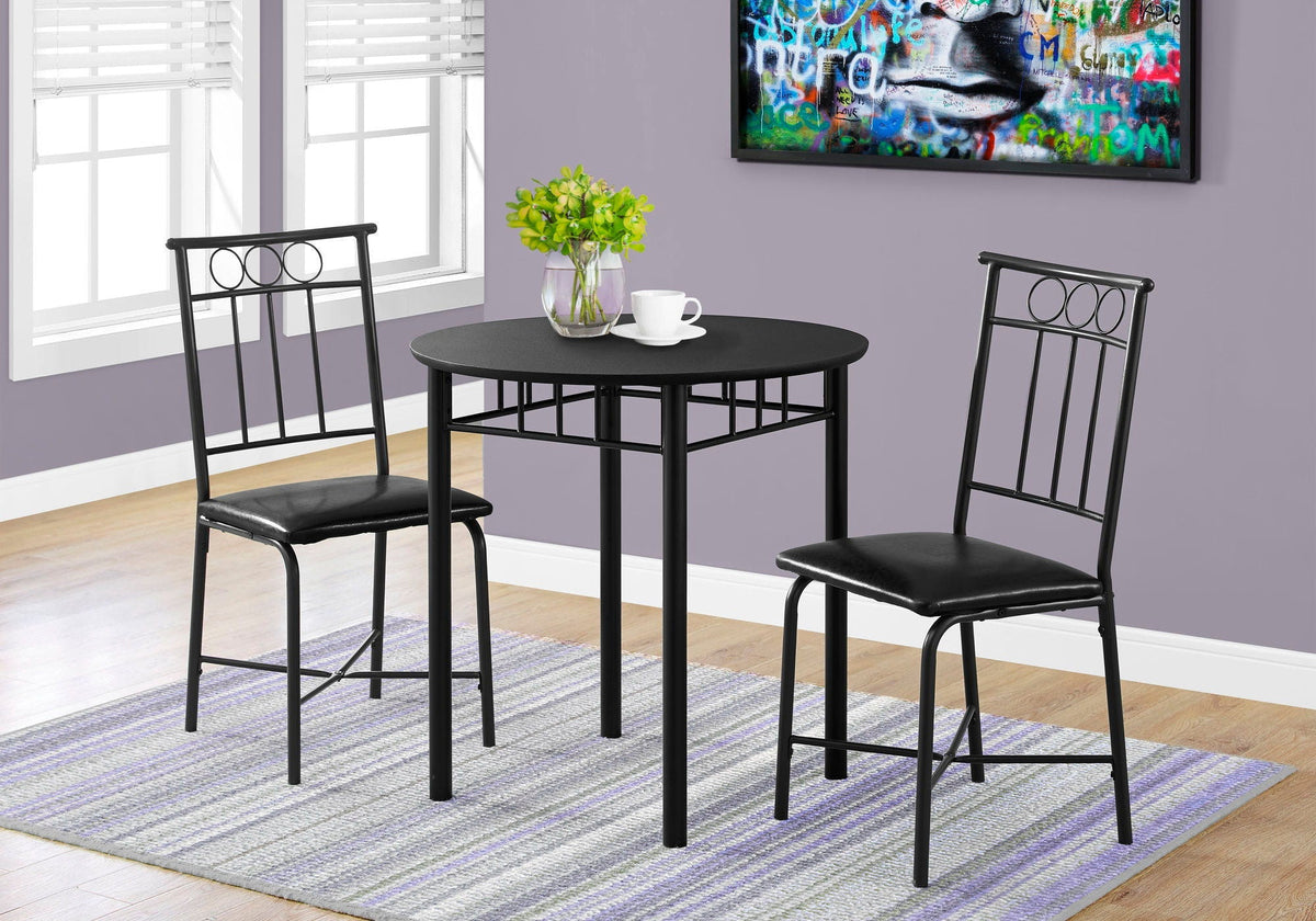 3 Pieces Dining Table Set: Contemporary & Modern