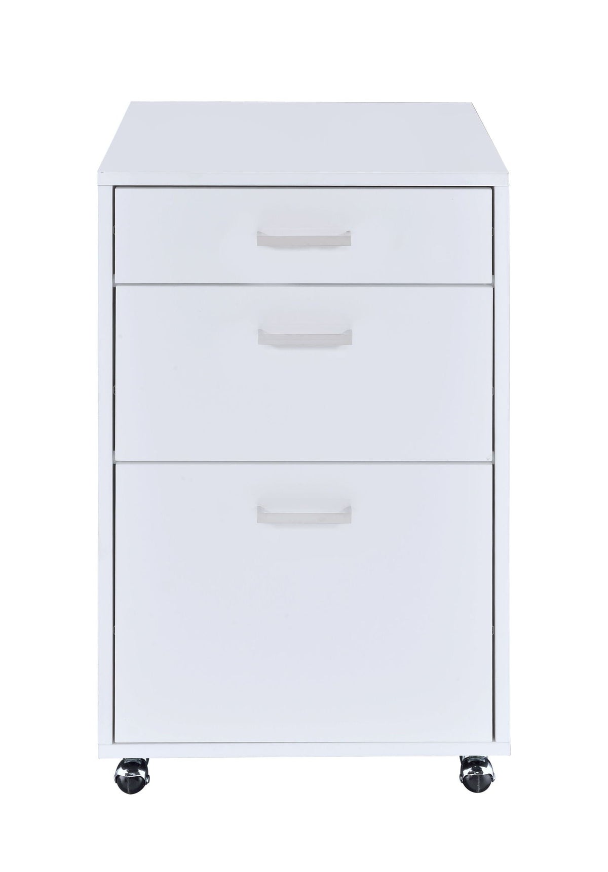High Gloss Filing Cabinet with Fully Assembled Construction - White or Black