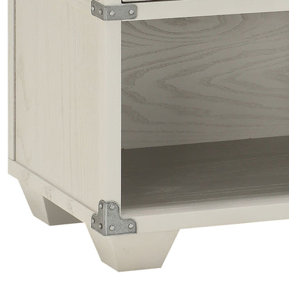 Orchest Gray Nightstand with Metal-Glide Drawer - Gray