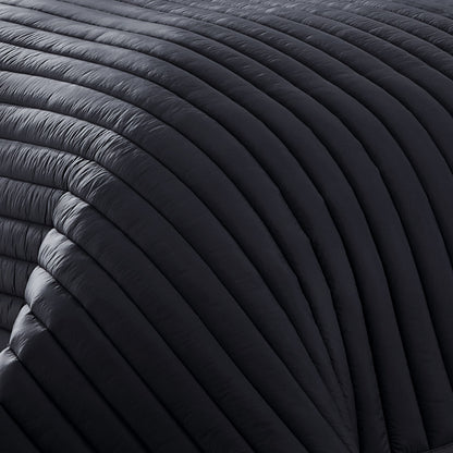 Excursion Twin Puffer-Quilt Comforter Set with Lightweight Warmth - Matte Polyester