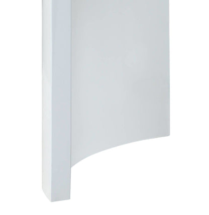 High Gloss End Table with Thick Tabletop - Light Brown