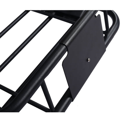Rooftop Cargo Carrier Basket Steel Universal Fit - Black