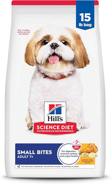 Hill's Science Diet Senior 7+ Small Bites Chicken Meal, Barley & Rice Recipe Dry Dog Food