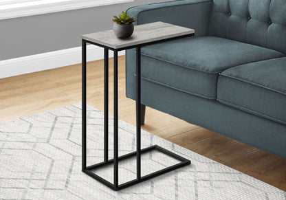C-Shaped Metal Accent Table with Space-Saving Functionality - Multiple Colors