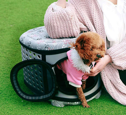 Foldable Pet Dog Cat Puppy Handbag Carrier Cage