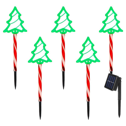 5PCS Christmas Pathway Lights with 8 Modes & Waterproof Design