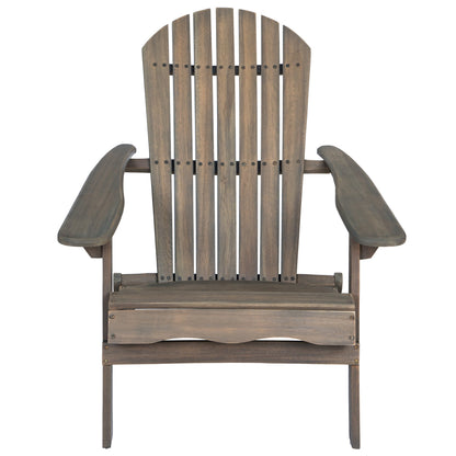 Malibu Adirondack Chair with Foldable Design - Gray