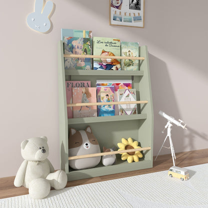 3 Tier Book Shelf with Compact Storage - Multiple Colors