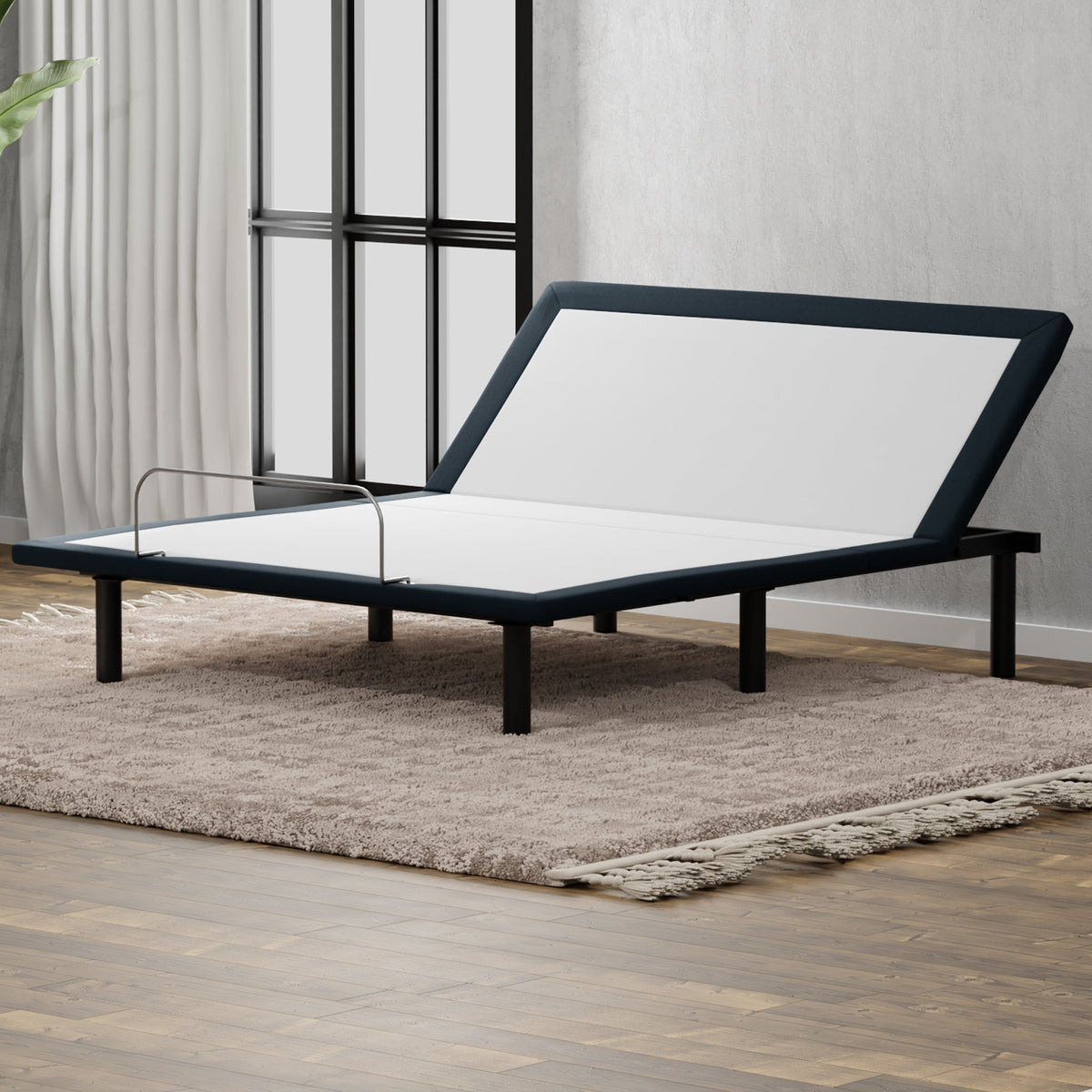 Queen Adjustable Base Bed Frame with Head Up Articulation - Metal