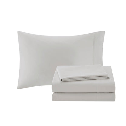 Navy 12 Piece Comforter Set with Cotton Bed Sheets - Queen, Paisley Jacquard
