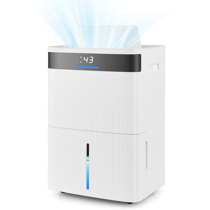74 Pints Dehumidifier for Home 4500 Sq.Ft Dehumidifier-White
