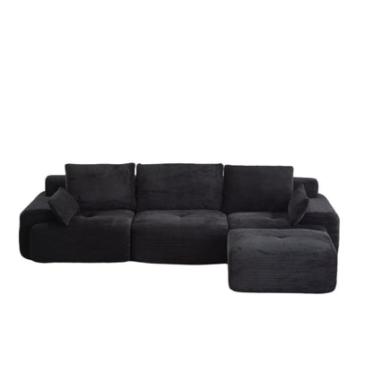 Large Fabric Sectional Sofa with Memory Foam Padding - Multiple Colors