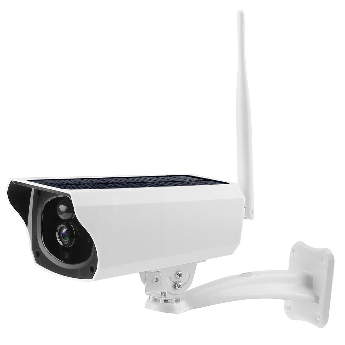 1080P Solar Powered WiFi IP Camera Two-Way Intercom Security Surveillance Camera IP66 Waterproof Motion Sensor Night Vision Network Camcorder APP Cont