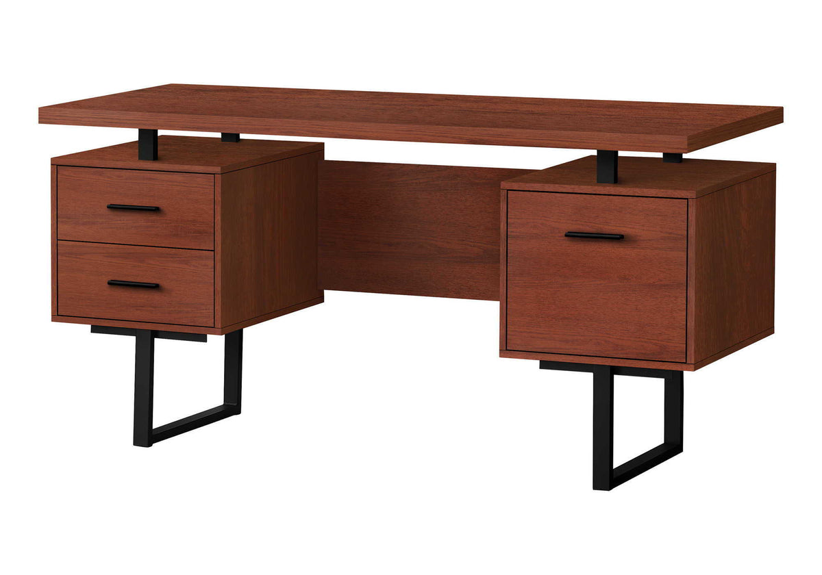 60" Computer Desk with Storage Drawers – Home Office Writing Desk