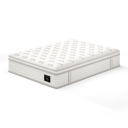 14" Hybrid Mattress with Memory Foam & Pocket Springs - White