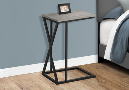C-Shaped Accent Table with Sliding Base - Multiple Colors