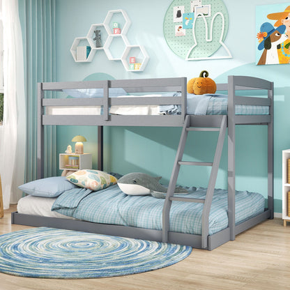 Twin Over Full Bunk Bed Low Floor Bunk Bed Frame