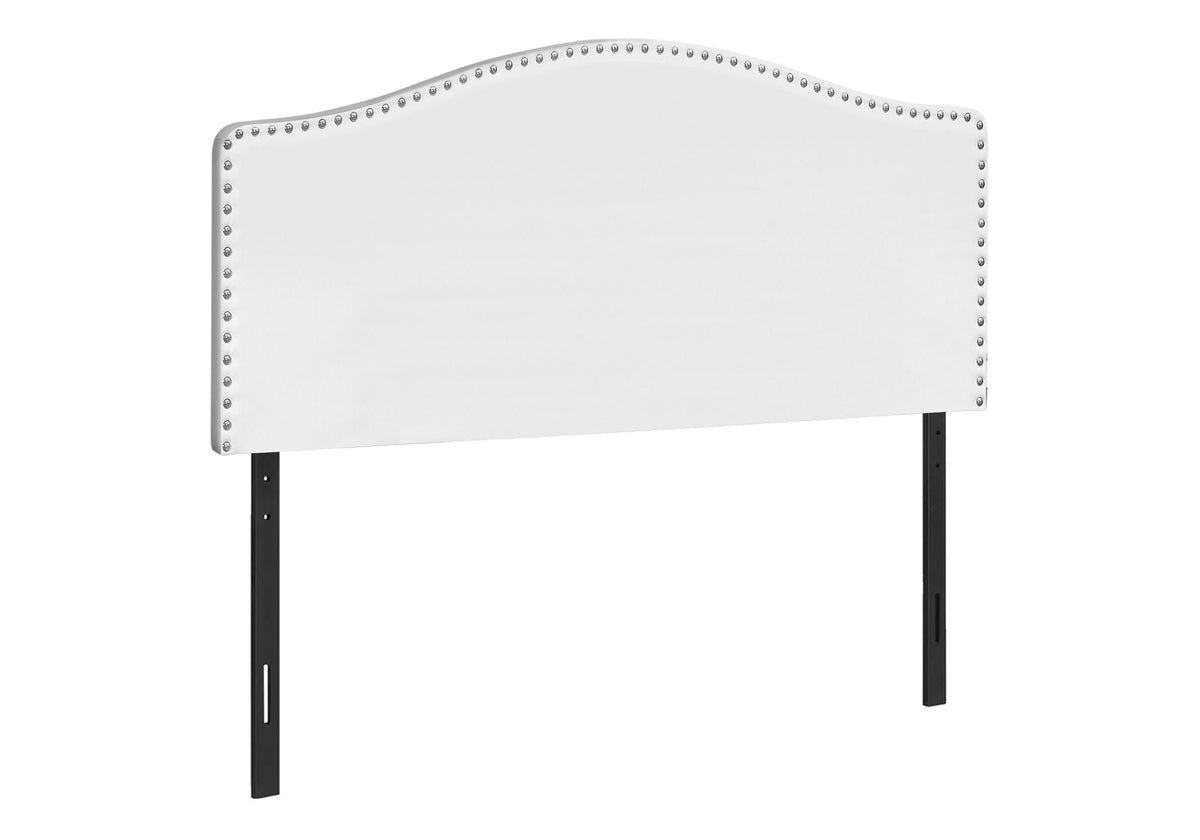 Queen Size Upholstered Bed Headboard - White