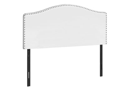 Queen Size Upholstered Bed Headboard - White