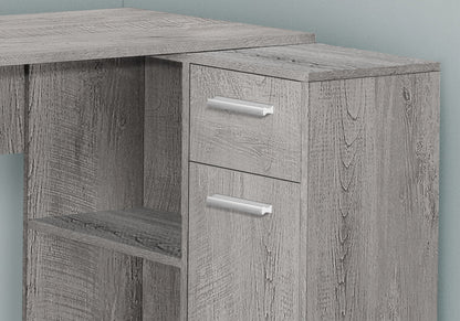 L-Shaped Computer Desk with Storage Drawers - Multiple Colors