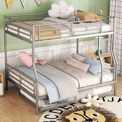 Steel Construction Bunk Bed with Convertible Design - Multiple Colors